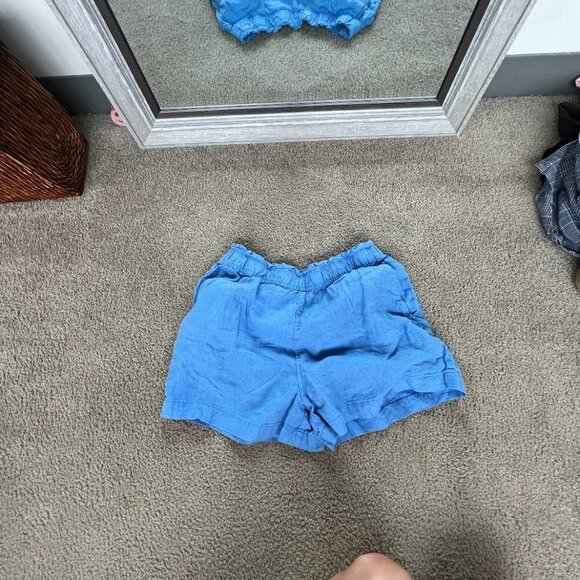 H&M Blue Linen Shorts - Picture 2 of 6